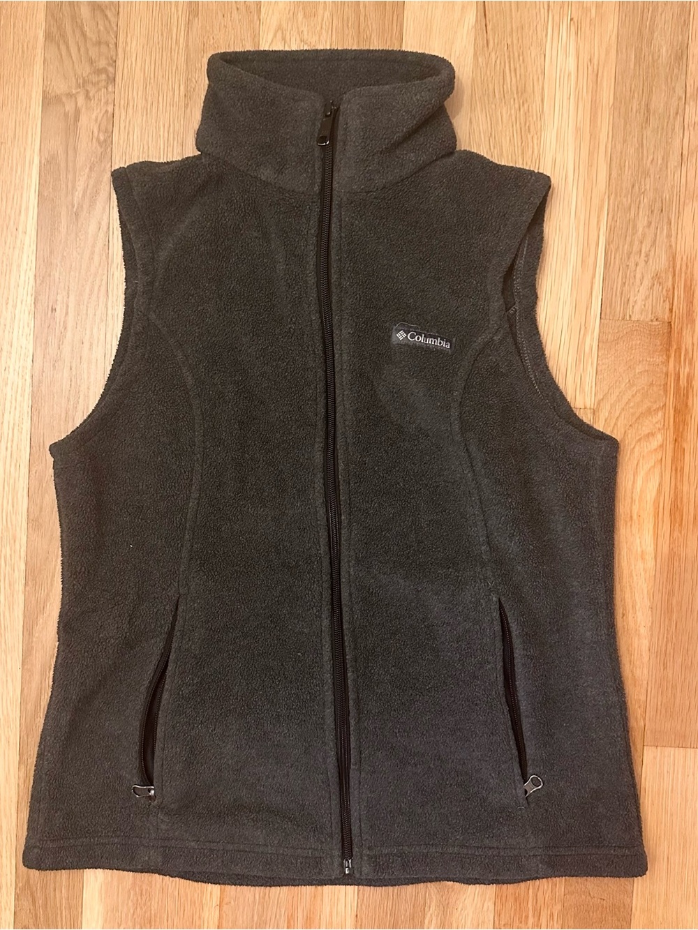 Columbia Women's Charcoal Gray Fleece Vest - Full Zip